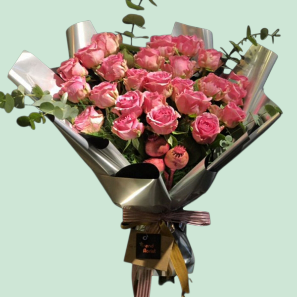 İthat 25 Pembe Gül Buketi Resim 1