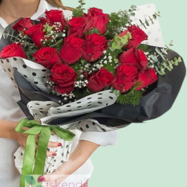 19 Adet Gül Buketi Resim 1