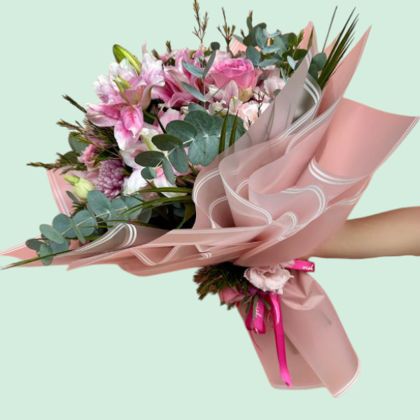 Pink Whisper Karışık Buket Resim 1