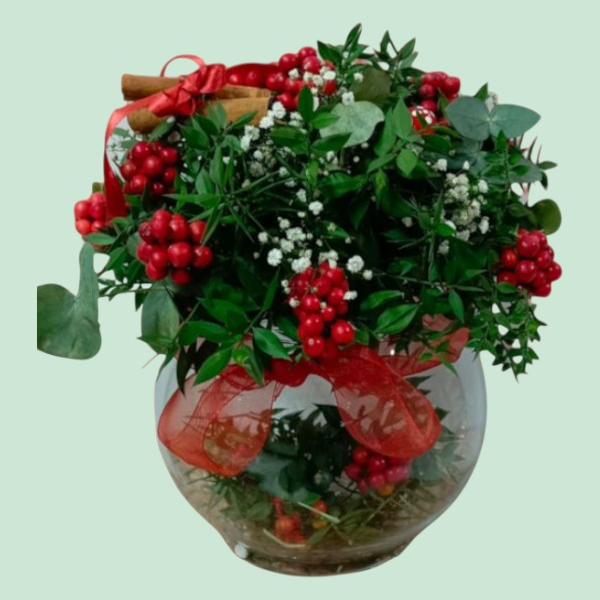  İskenderun Çiçek Siparişi - Fanus Cam Kokina Arajmanı