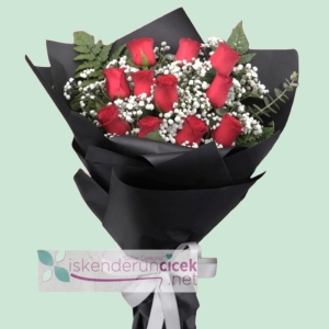  İskenderun Çiçek Siparişi - Kutuda Gül Ayıcık Çıkolata