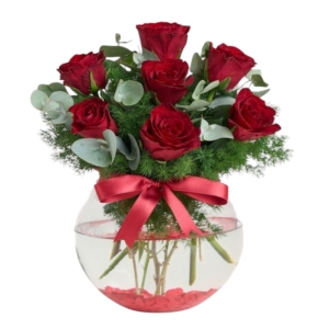  İskenderun Çiçekçiler - Fanusta 7 Gül