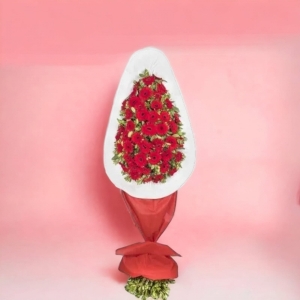  İskenderun Çiçek Gönder - Tek Katlı Kırmızı Gerbera Çelengi