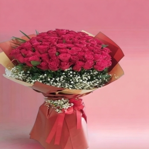  İskenderun Çiçek Siparişi - 101 adet kırmızı gül buketi