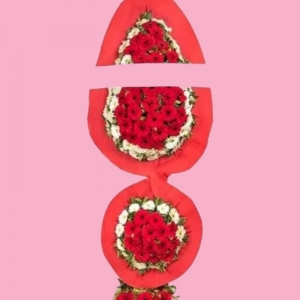  İskenderun Çiçek Siparişi - Çiftli Kırmızı Gerberalar Sepeti