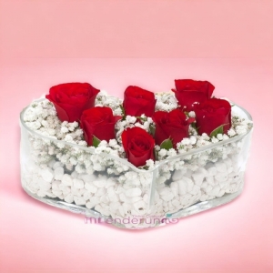  İskenderun Çiçekçiler - Kalbimdesin 7 Gül  Arajmanı