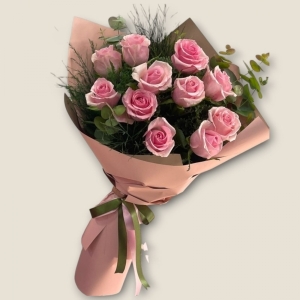  İskenderun Çiçek - 11 İthal Pembe Gül Buketi