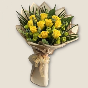  İskenderun Çiçekçiler - İthal Sarı Gül Buketi