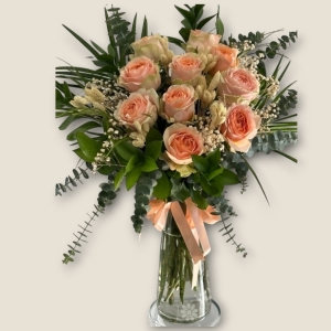  İskenderun Çiçek Gönder - Dekoratif İthal Somon Gül Aranjmanı