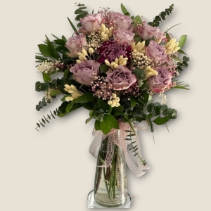  İskenderun Çiçek - Dekoratif İthal Lila Gül Aranjmanı