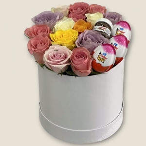  İskenderun Çiçek - Kutuda Mix Gül & Çikolata