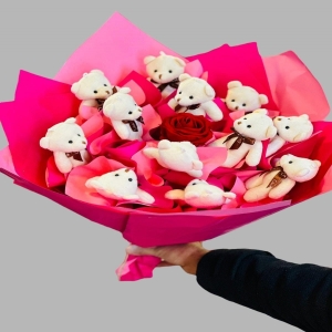  İskenderun Çiçek - Peluş Ayıcık Buketi