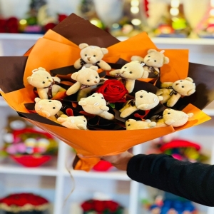  İskenderun Çiçekçiler - Peluş Ayıcık Buketi 3