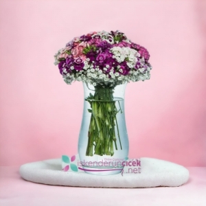  İskenderun Çiçek Siparişi - Şefaf Vazo'da Hüsnü Yusuflar