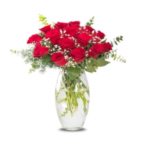  İskenderun Çiçek -  paşabahçe Vazoda 15 Gül