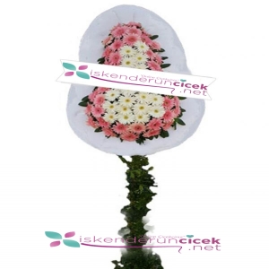  İskenderun Çiçek Siparişi - Tekli Pembe, Beyaz Gerberalar Sepeti