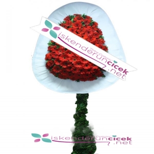  İskenderun Çiçek Siparişi - Tekli Kırmızı Gerberalar Sepeti 1