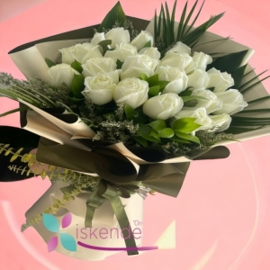  İskenderun Çiçek Siparişi - 21 Beyaz Gül Buketim