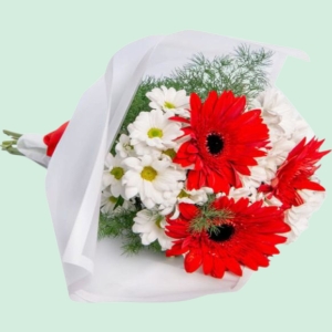  İskenderun Çiçek Gönder - Beyaz papatya ve Kırmızı Gerberalar
