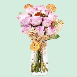  İskenderun Çiçekçiler - Black Vase Pembe Güller