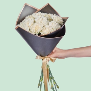  İskenderun Çiçek Siparişi - Beyaz Karanfil Buketi