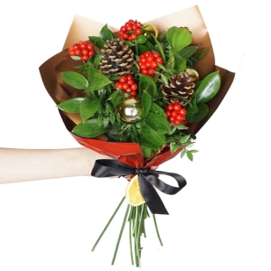 İskenderun Çiçekçi - Christmas Vibes Çiçek Buketi