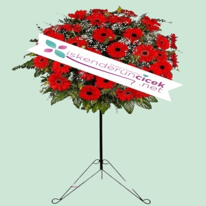 İskenderun Çiçekçi - Perforje Kırmızı Gerberalar